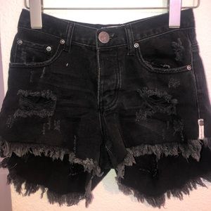 ONE X ONETEASPOON Black Star Shorts!